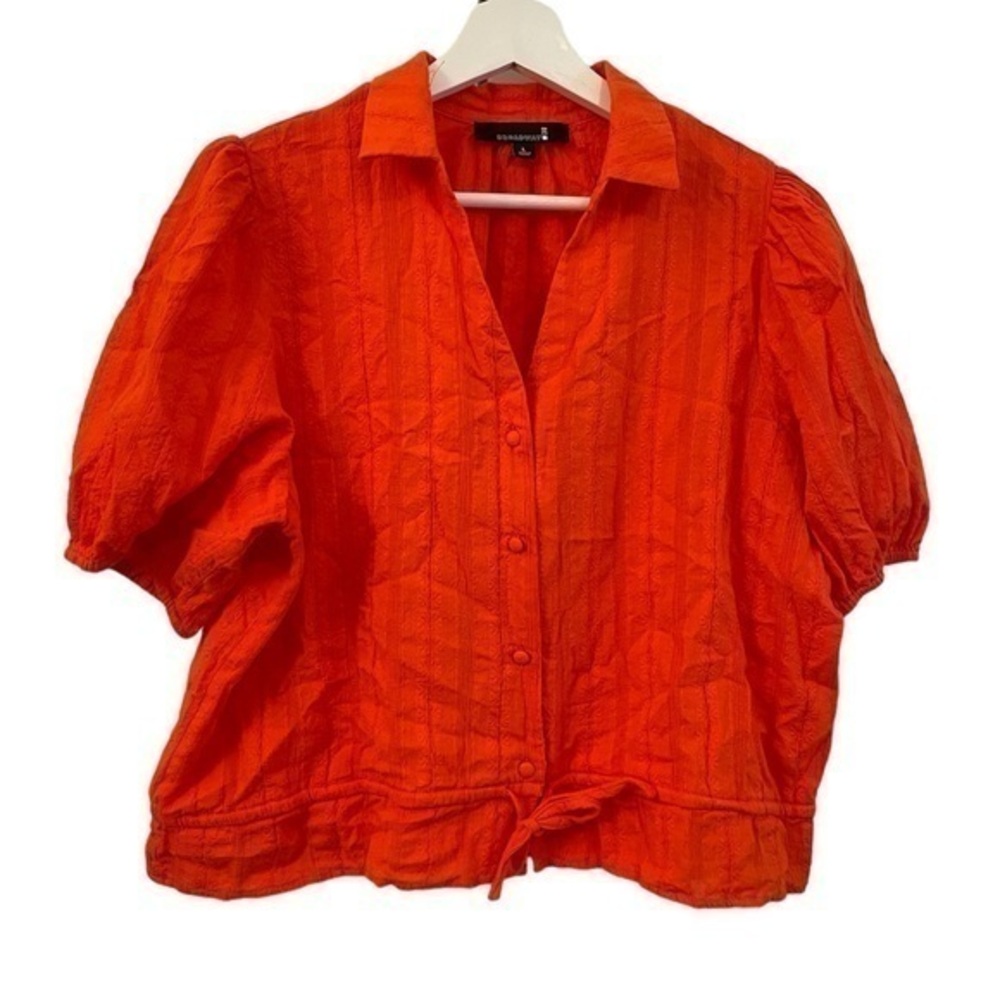 Broadway 38 Crop Orange Blouse